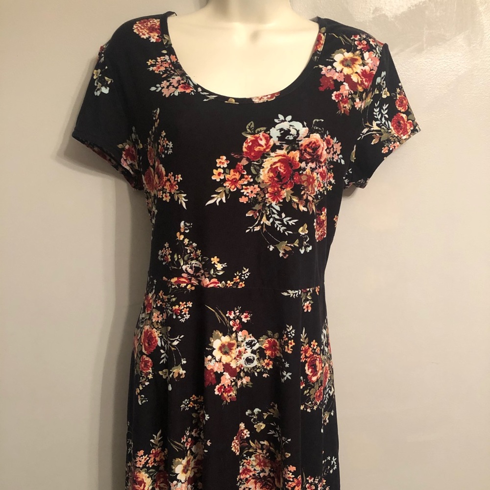 Black ‘No Boundaries’ Floral Dress